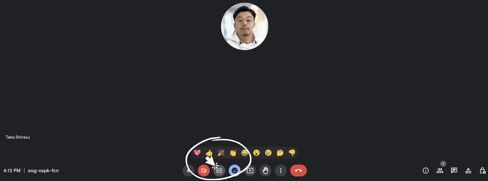 How to open Japanese captions on Google Meet?
